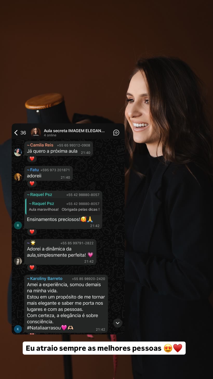 Depoimento real: ensinamento precioso, mudanças na imagem