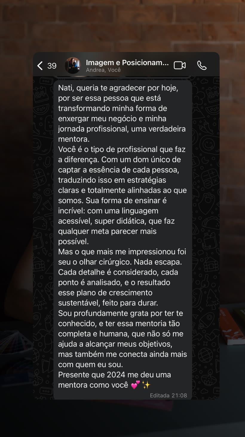 Depoimento real: uma verdadeira mentora que transformou meu negócio
