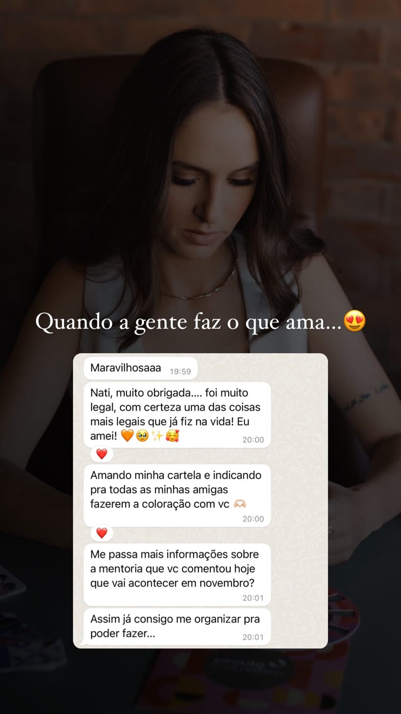 Depoimento real: amando a coloração e indicando para as amigas