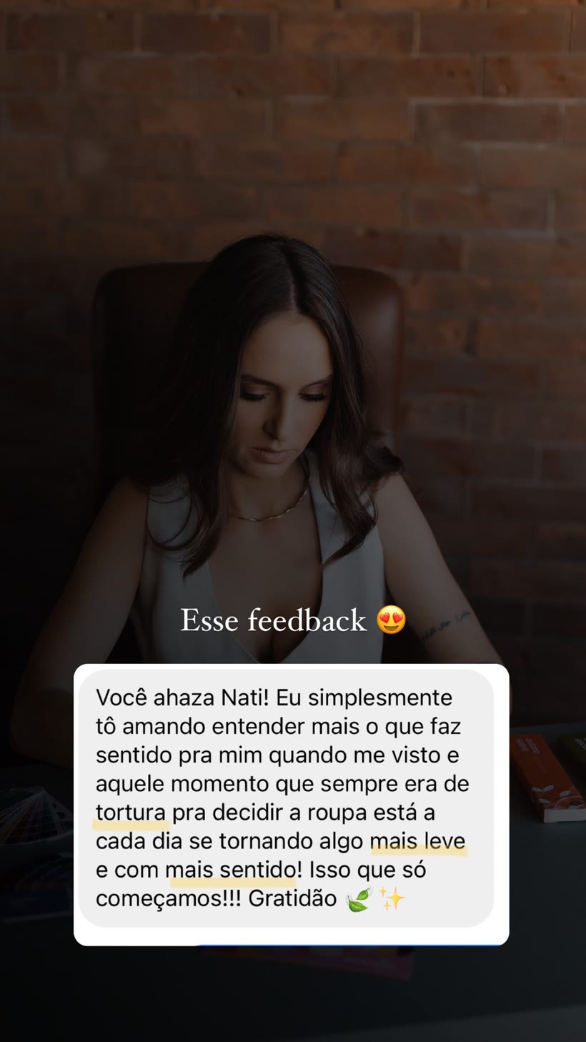 Depoimento real: algo mais leve e com mais sentido